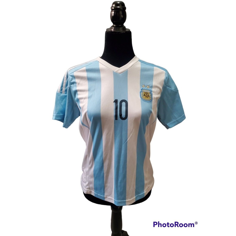 Pre-Owned Argentina Messi Authentic World Cup 2022 2-Star Jersey Size 28 *AS IS*